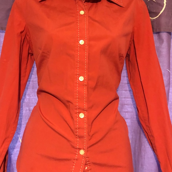 Peach color / Gap  long sleeve women shirt - Picture 1 of 4